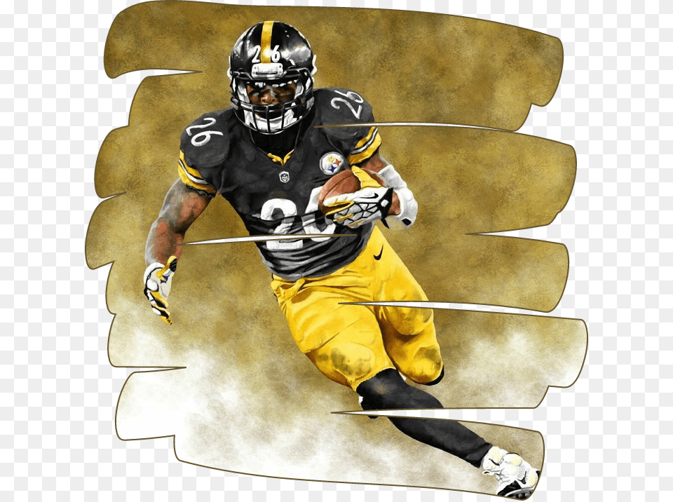 Le Veon Bell Artwork Le Veon Bell Art, Helmet, Playing American Football, Person, Man Free Png