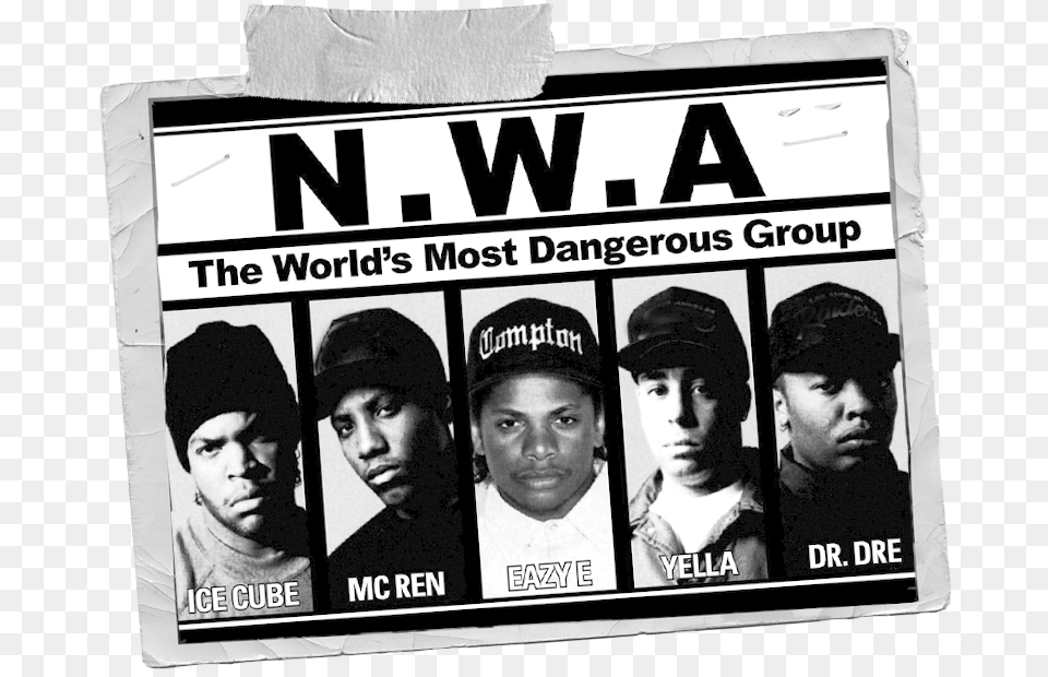 Lead Image Nwa Photo Straight Outta Compton, Hat, Baseball Cap, Cap, Clothing Free Transparent Png