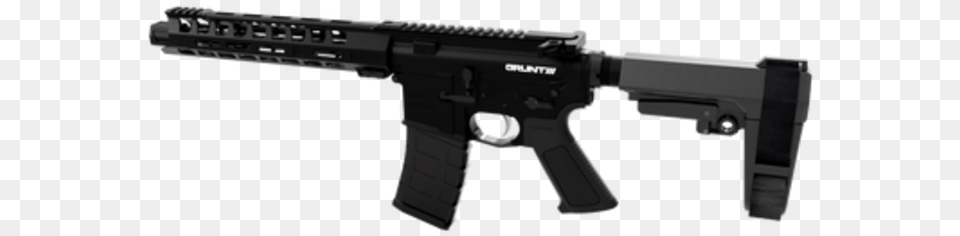 Lead Star Arms Grunt Ar 15 Pistol Ruger 556 Firearm, Gun, Rifle, Weapon Png Image