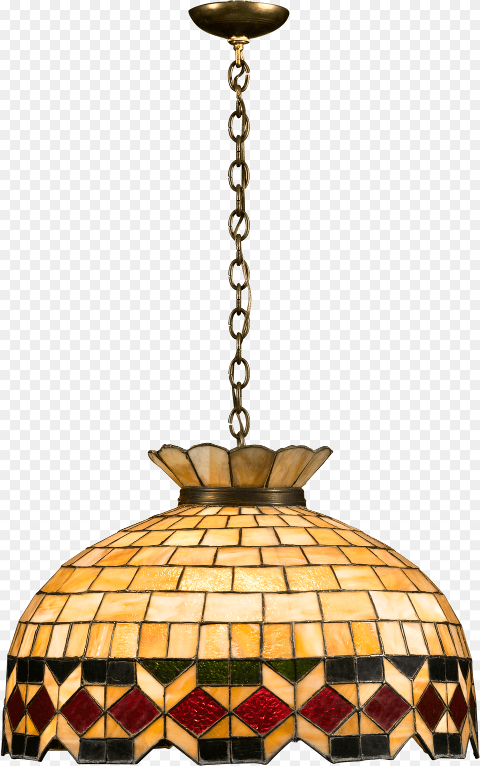 Leaded Glass Hanging Light Stained Glass Hanging Light, Chandelier, Lamp, Light Fixture, Lampshade Png Image