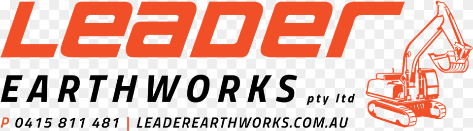 Leader Earthworks Logo Parallel, Bulldozer, Machine Png