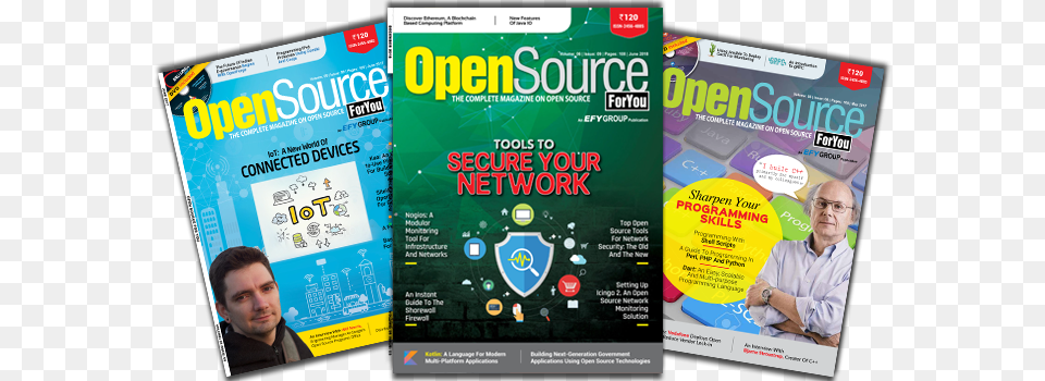 Leading Magazine On Open Source Is Here Open Source For You June 2015 Book, Advertisement, Poster, Adult, Male Free Transparent Png