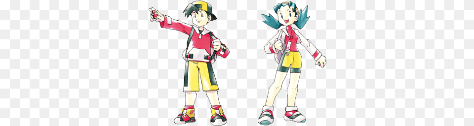 Leaf And Female Pokmon Trainer Confirmed As Playable Pokemon Crystal Main Character, Publication, Book, Comics, Person Png Image