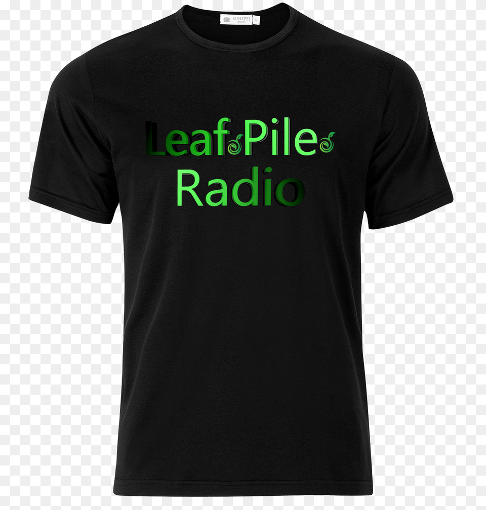 Leaf Black Leaf Pile Radio Store, Clothing, T-shirt, Shirt Png