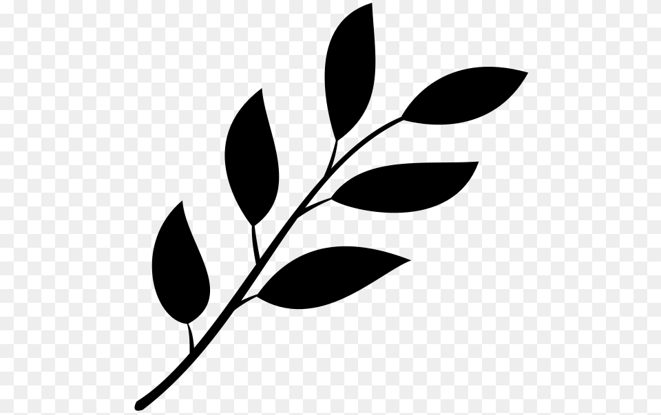 Leaf Clip Art, Gray Free Png Download