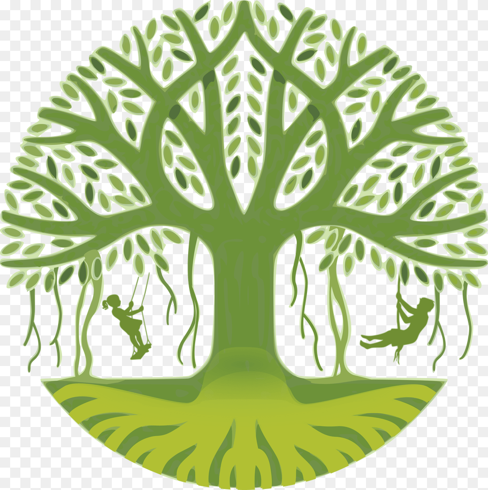 Leaf Clipart Banyan, Green, Moss, Plant, Tree Png