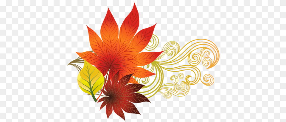 Leaf Clipart Fall Pumpkin And Leaves Clipart, Art, Floral Design, Graphics, Pattern Png