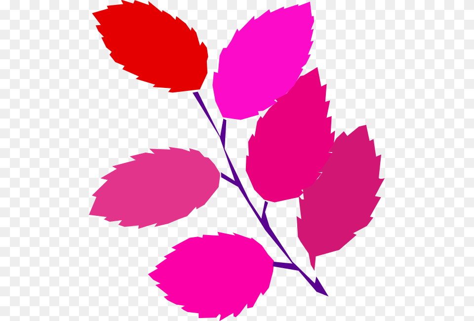 Leaf Clipart Pink Leaves, Plant, Person, Flower Free Png