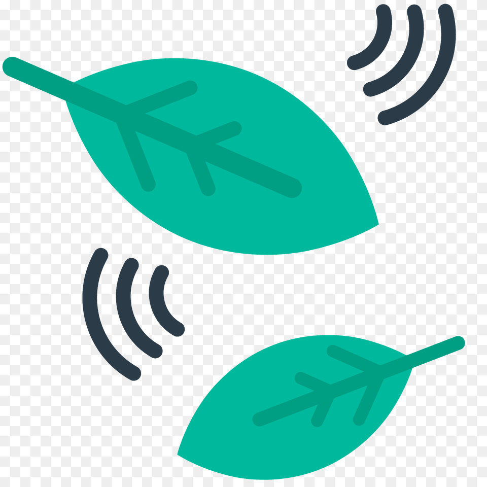 Leaf Fluttering In Wind Emoji Clipart, Plant, Cutlery Png