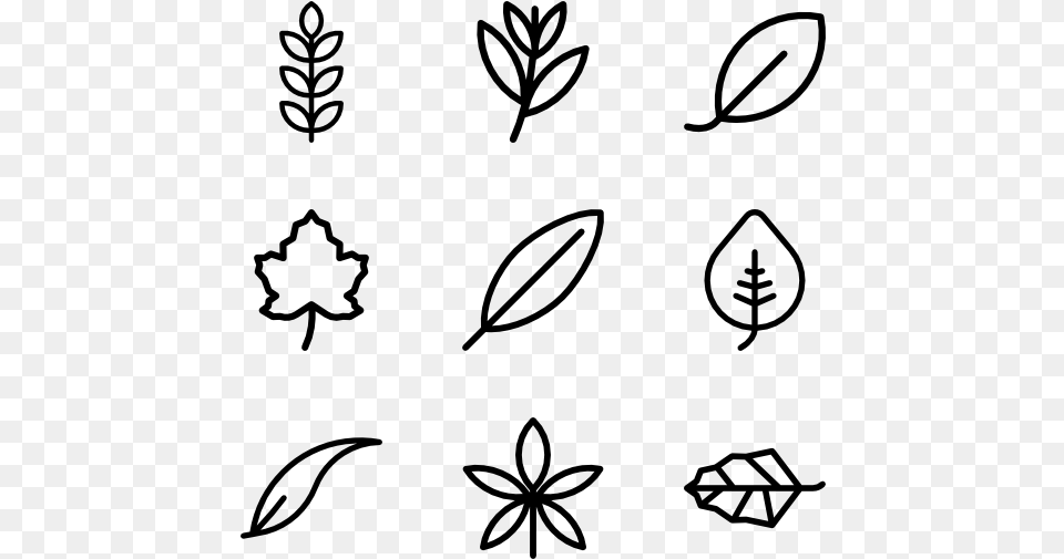 Leaf Icon Vector Clip Art, Gray Free Png Download