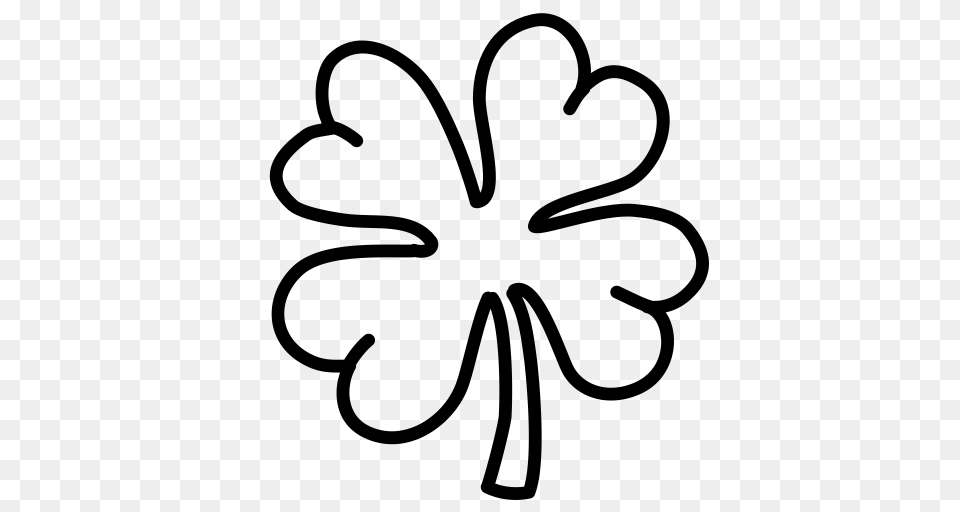 Leaf Ireland Clover Lucky Shamrock Irish St Patrick Icon, Gray Free Png Download