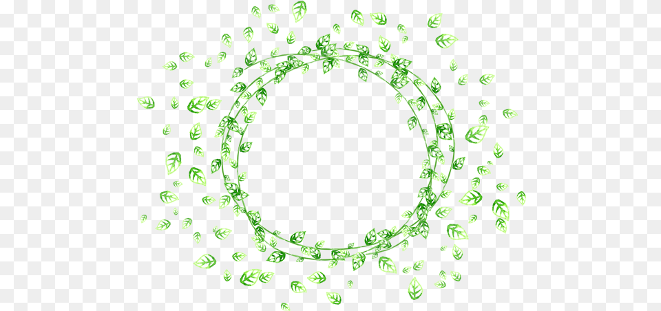 Leaf Picture Frame Green Leaves Circle Frame, Accessories, Plant, Gemstone, Jewelry Png