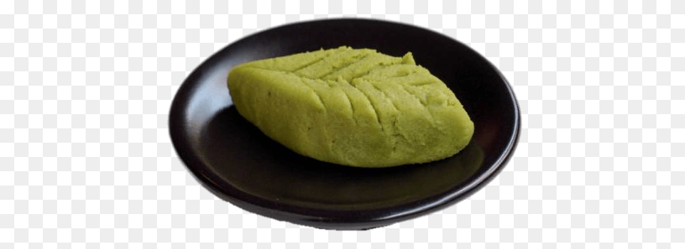 Leaf Shaped Wasabi Paste On A Plate, Food, Fruit, Plant, Produce Free Transparent Png