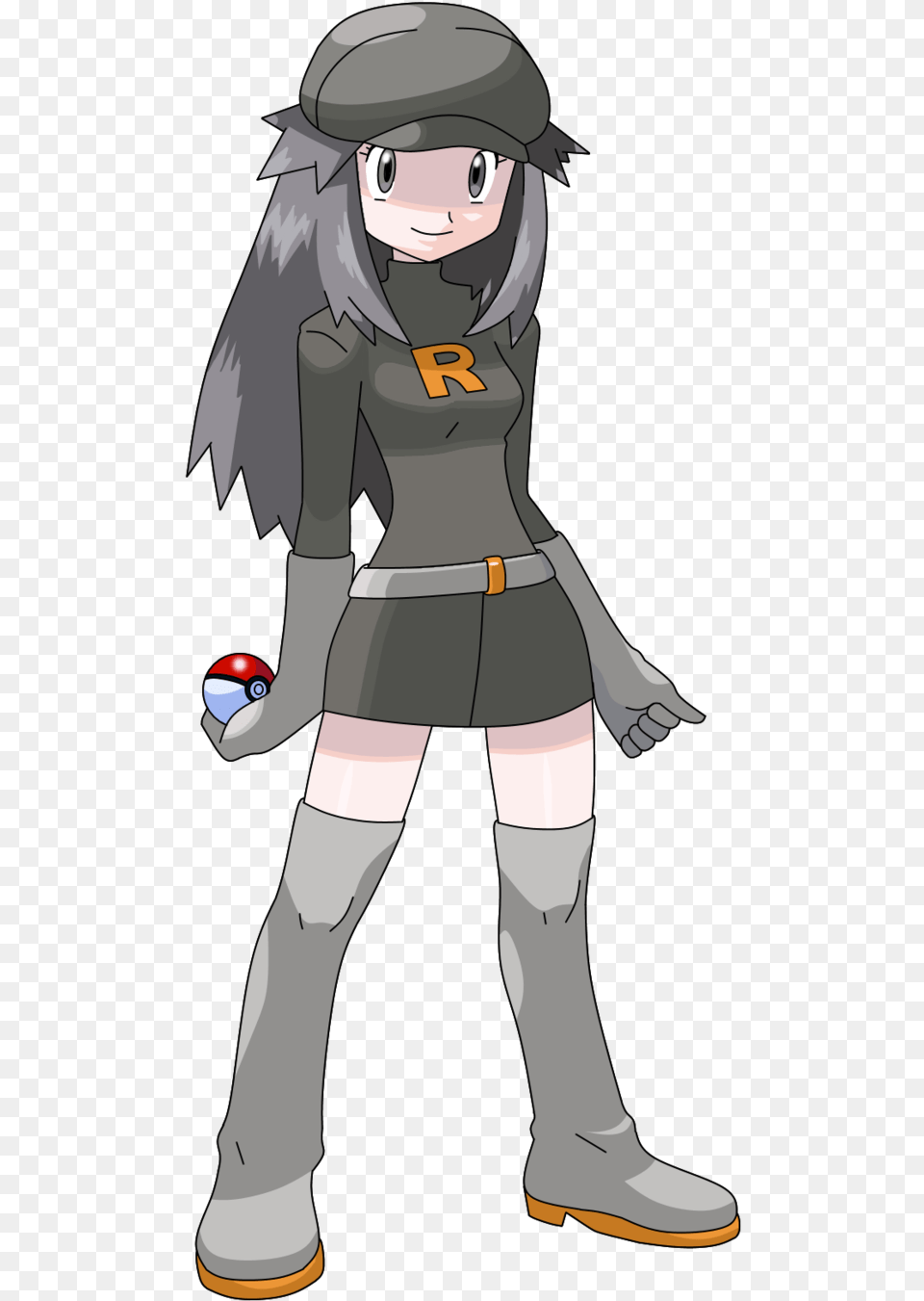 Leaf Team Rocket Outfit By Morki95 Pokemon Team Rocket Outfit, Book, Comics, Publication, Person Png Image