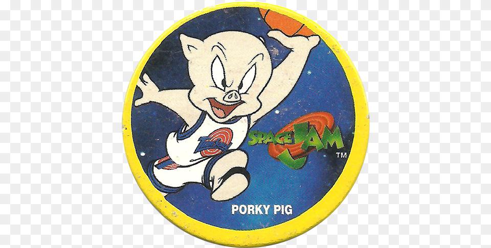 Leaf U003e Kosmiczny Mecz Porky Pig Basketball, Logo, Badge, Symbol, Person Free Png