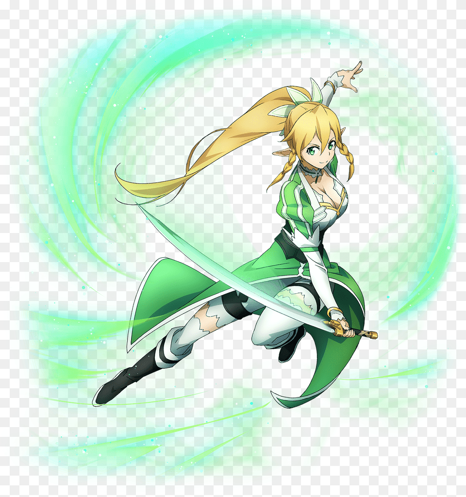 Leafanew Sword Art Online Leafa, Adult, Book, Comics, Female Png