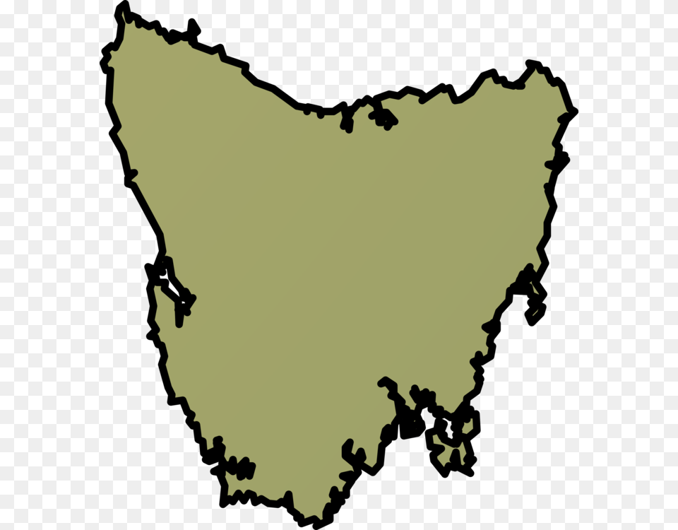 Leafareaartwork Blank Map Of Tasmania Free Png Download