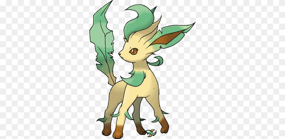 Leafeon, Baby, Person, Cartoon Free Png Download