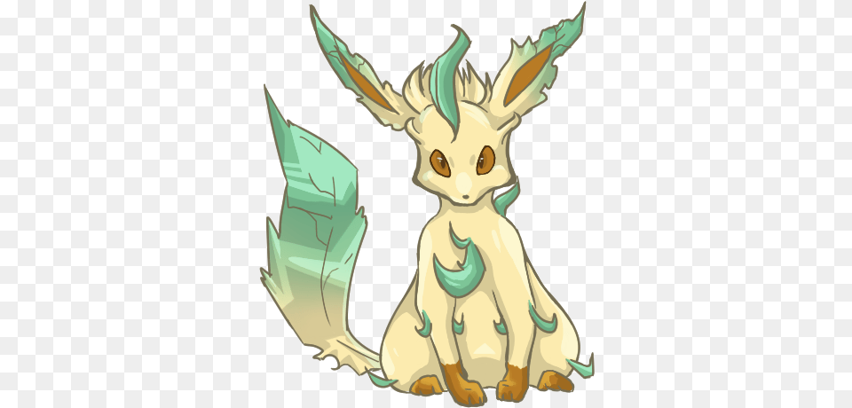 Leafeon Chibi U2014 Weasyl Dragon, Animal, Dinosaur, Reptile Png