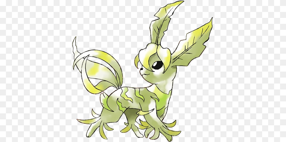 Leafeon Gen 4 Beta Pokemon, Person, Art, Head, Animal Free Png