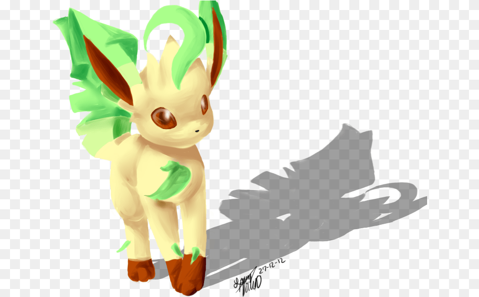 Leafeon Pokemon 3d Image With No Pokemon 3d Transparent Model, Elf, Animal, Mammal, Rabbit Free Png Download