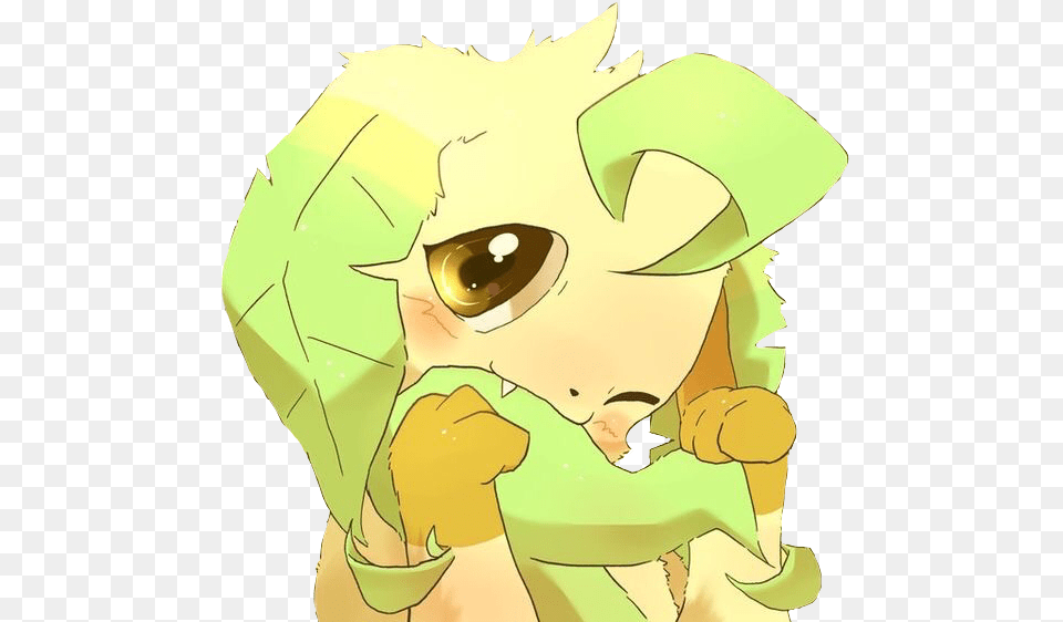 Leafeon Pokemon Furry Sticker Fictional Character, Baby, Person, Cartoon Png Image