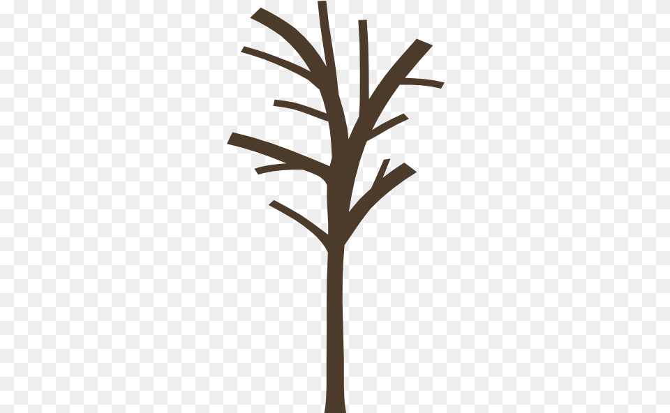 Leafless Tree Outline Download Be Bare Tree Silhouette Cartoon, Cross, Symbol, Person, Plant Free Transparent Png