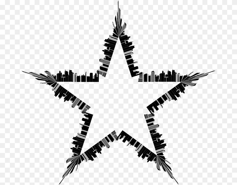 Leafsymboltree Outline Image Of Star, Star Symbol, Symbol, Outdoors Free Png