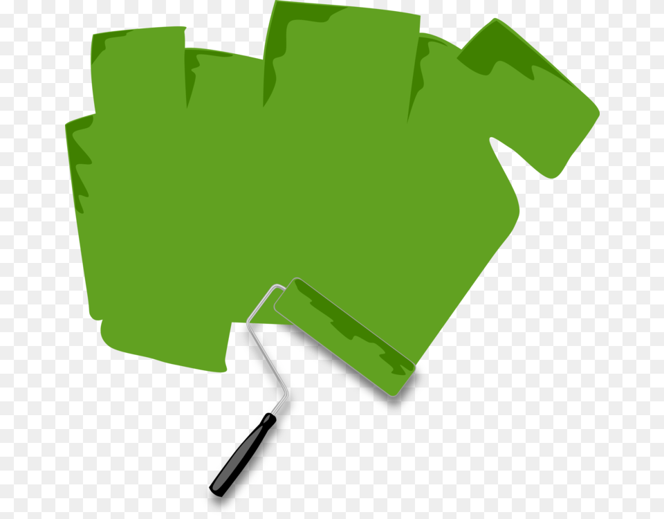 Leafsymboltree Paint Roller Clip Art, Green, Leaf, Plant, Recycling Symbol Png Image