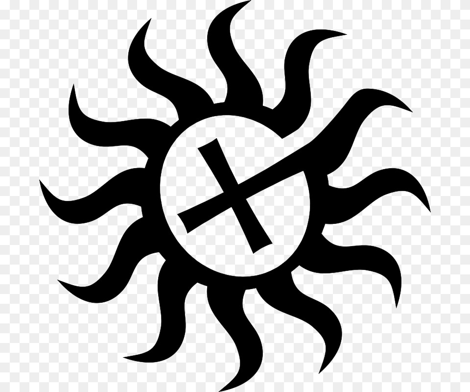 Leafsymmetrysymbol Sun Tribal, Gray Png