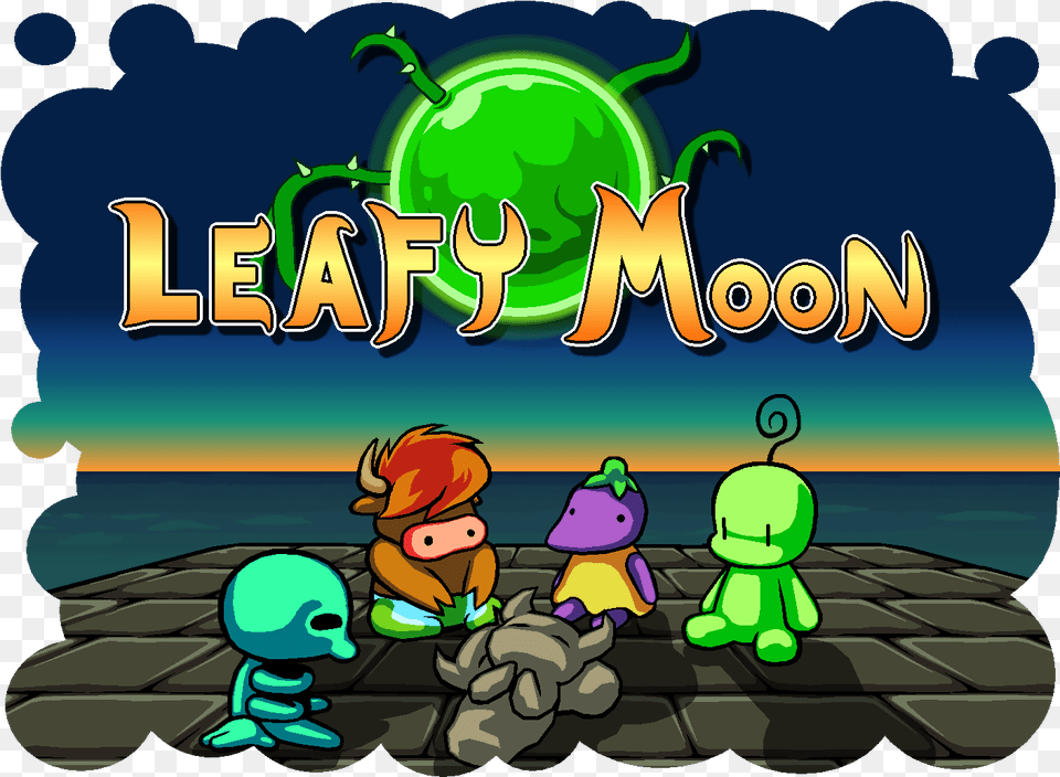 Leafy Moon Cartoon, Baby, Person, Game, Animal Free Png