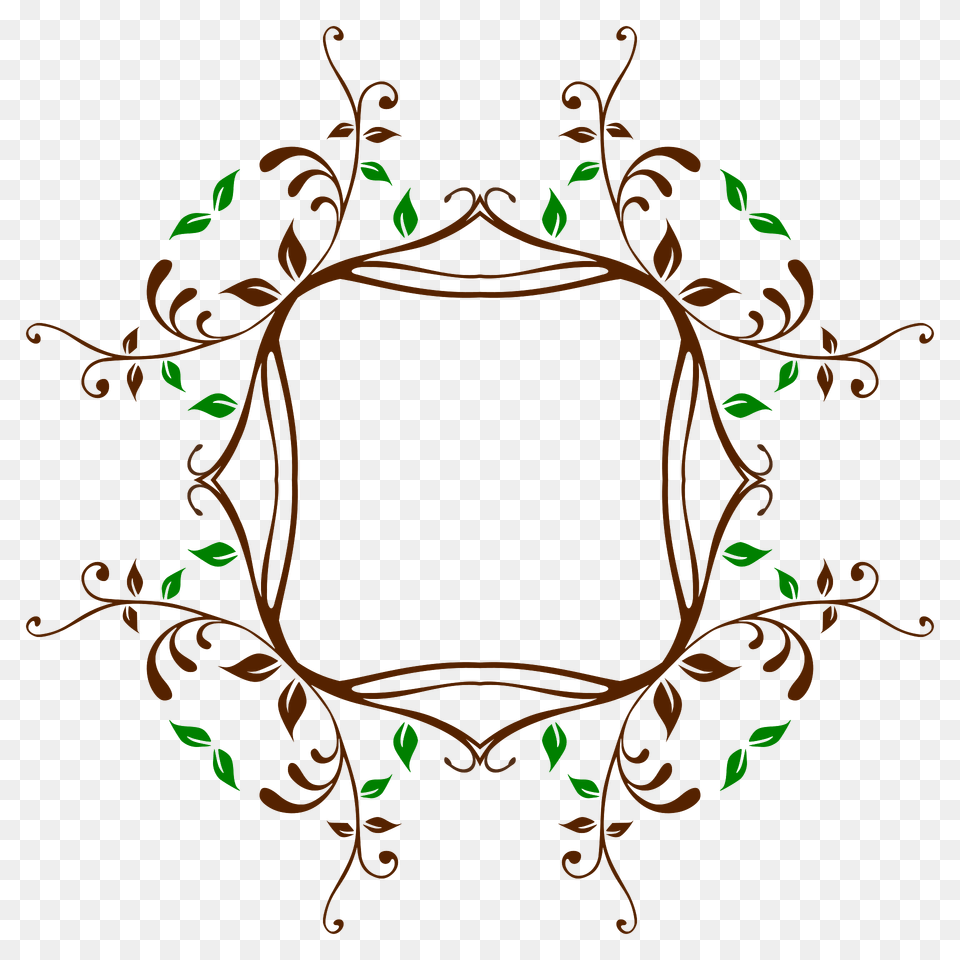 Leafy Vine Frame Clipart, Art, Floral Design, Graphics, Pattern Free Png Download