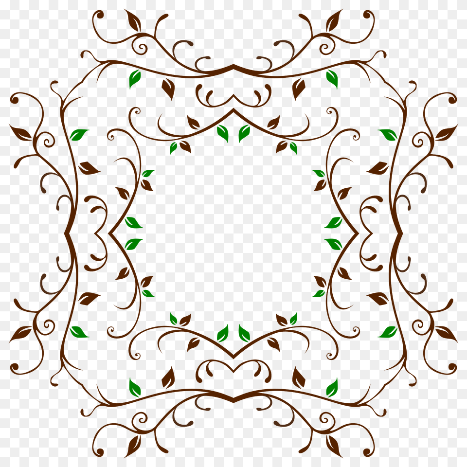 Leafy Vine Frame Clipart, Art, Floral Design, Graphics, Pattern Free Png Download