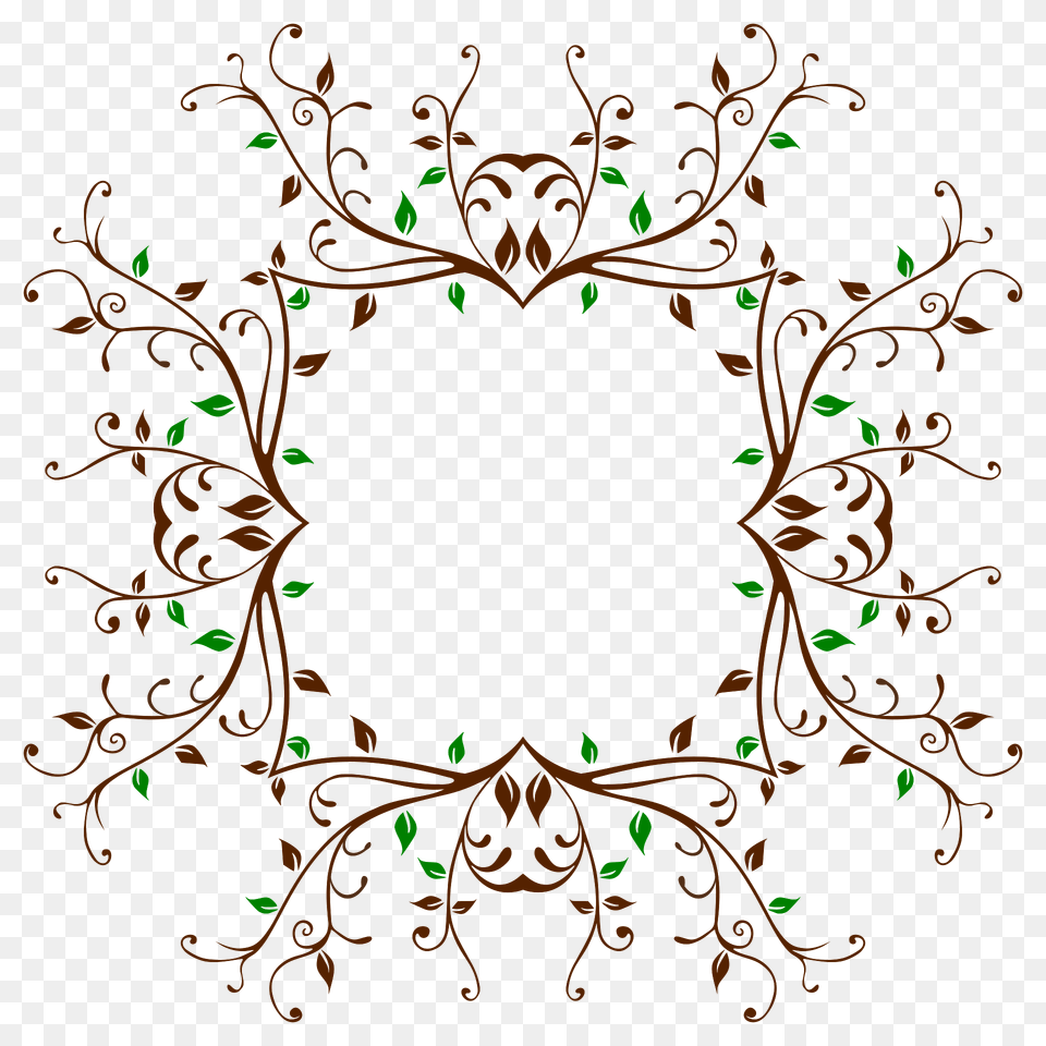 Leafy Vine Frame Clipart, Art, Floral Design, Graphics, Pattern Free Transparent Png