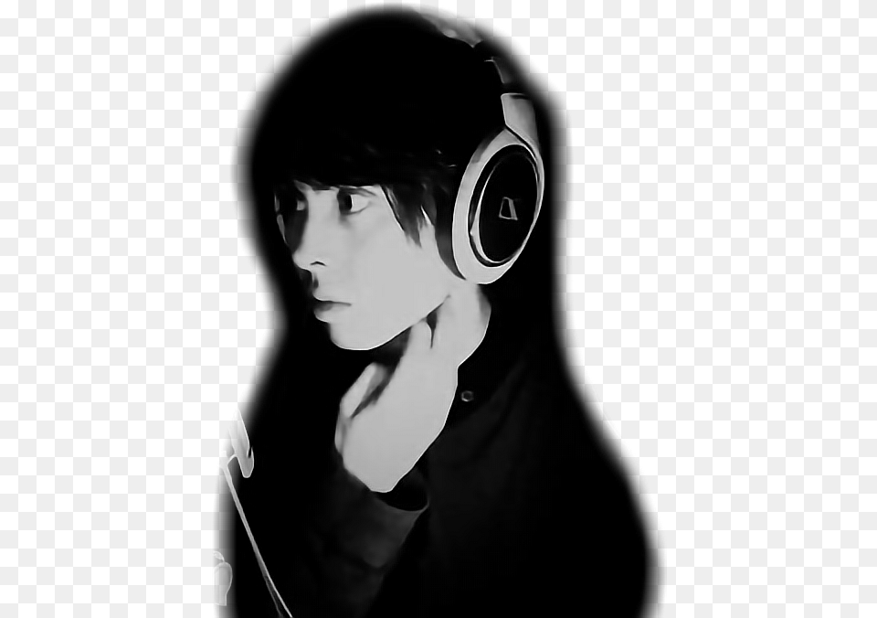 Leafyishere Leafy Bleach Headphones, Adult, Male, Man, Person Free Png Download