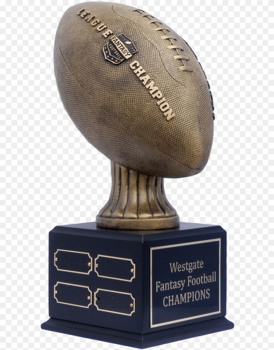 League Champion Fantasy Football Perpetual Trophy Front Trophy, Ball, Rugby, Rugby Ball, Sport Free Png Download