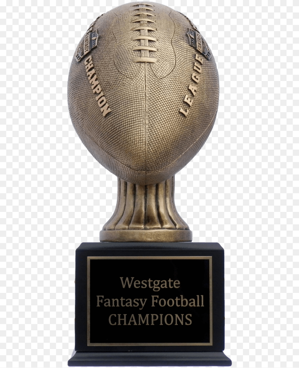 League Champion Fantasy Football Perpetual Trophy Front Trophy, Ball, Rugby, Rugby Ball, Sport Free Transparent Png