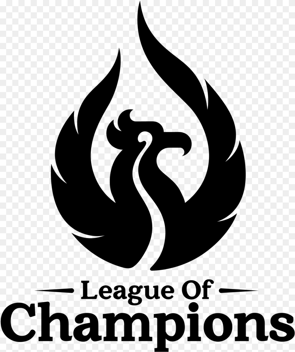 League Of Champions Black, Gray Free Png Download