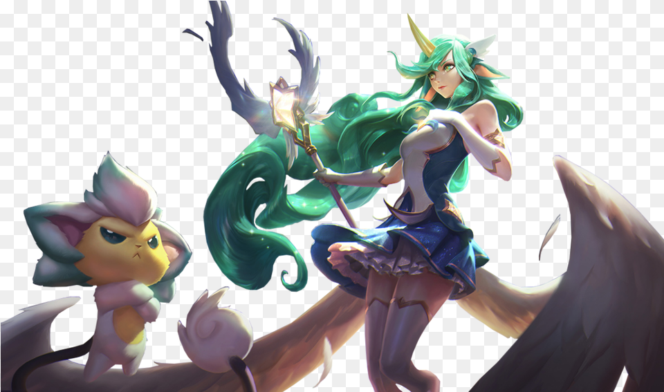 League Of Legends Ahri Star Guardian Soraka Skin Star Guardian Soraka, Baby, Person, Doll, Toy Free Png