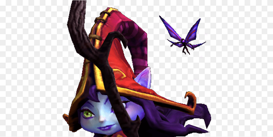 League Of Legends Anime Lulu, Purple, Insect, Animal, Bee Free Png Download