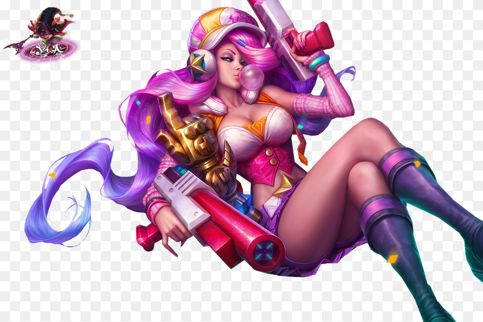 League Of Legends Arcade Miss Fortune Render, Art, Purple, Graphics, Adult Free Png Download
