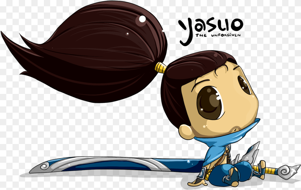 League Of Legends Chibi Yasuo, Book, Comics, Publication, Cartoon Free Transparent Png