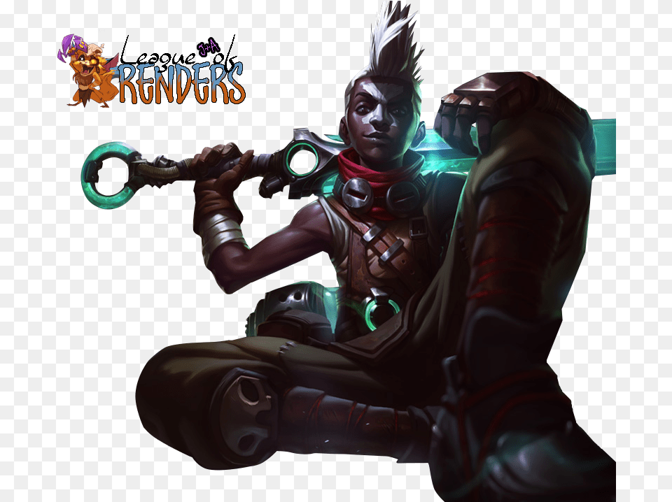 League Of Legends Ekko, Adult, Male, Man, Person Free Png Download