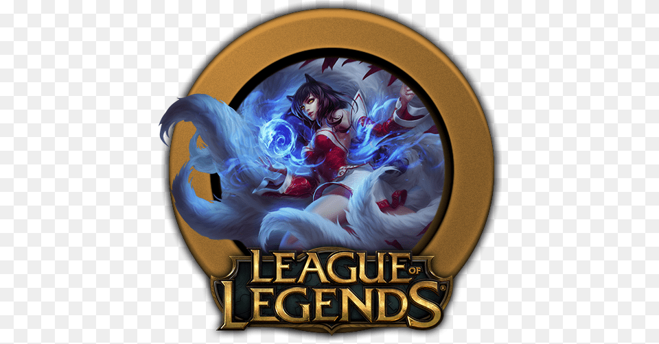 League Of Legends Icon Icona League Of Legends Ahri, Book, Publication, Adult, Female Free Png Download