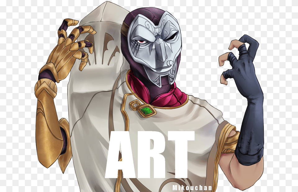 League Of Legends Jhin Art Meme, Clothing, Glove, Person, Face Free Transparent Png