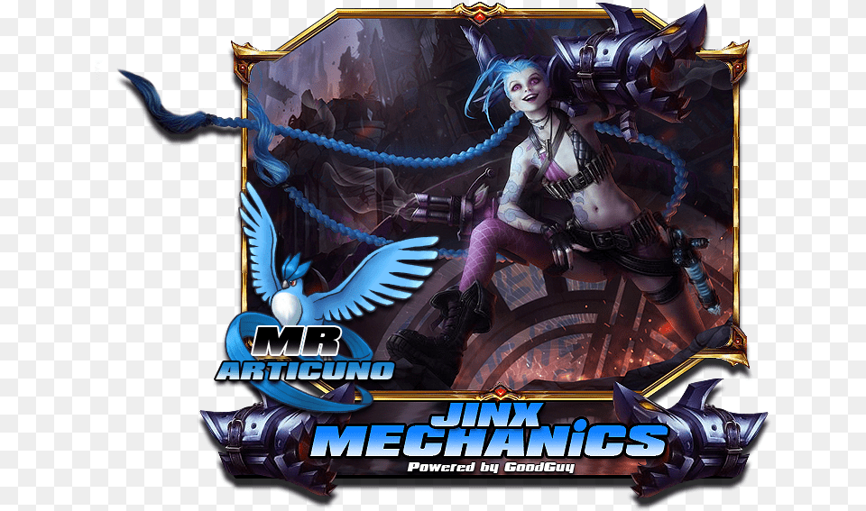 League Of Legends Jinx Bot, Adult, Book, Comics, Female Free Transparent Png