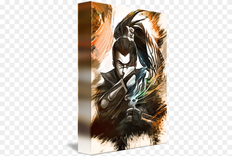 League Of Legends Yasuo By Dusan Naumovski Mobile Phone, Book, Comics, Publication, Adult Png