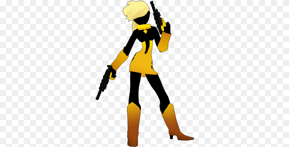 League Of Stickman Pulse Girl, Person, Cleaning, Gun, Weapon Free Png