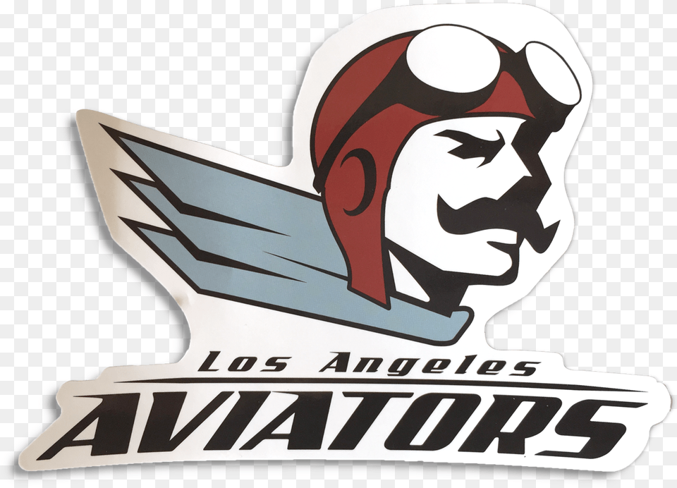 League Sunglasses Angeles Los American Disc Aviators Aviator Mascot, Logo, Sticker, Person, Face Free Png