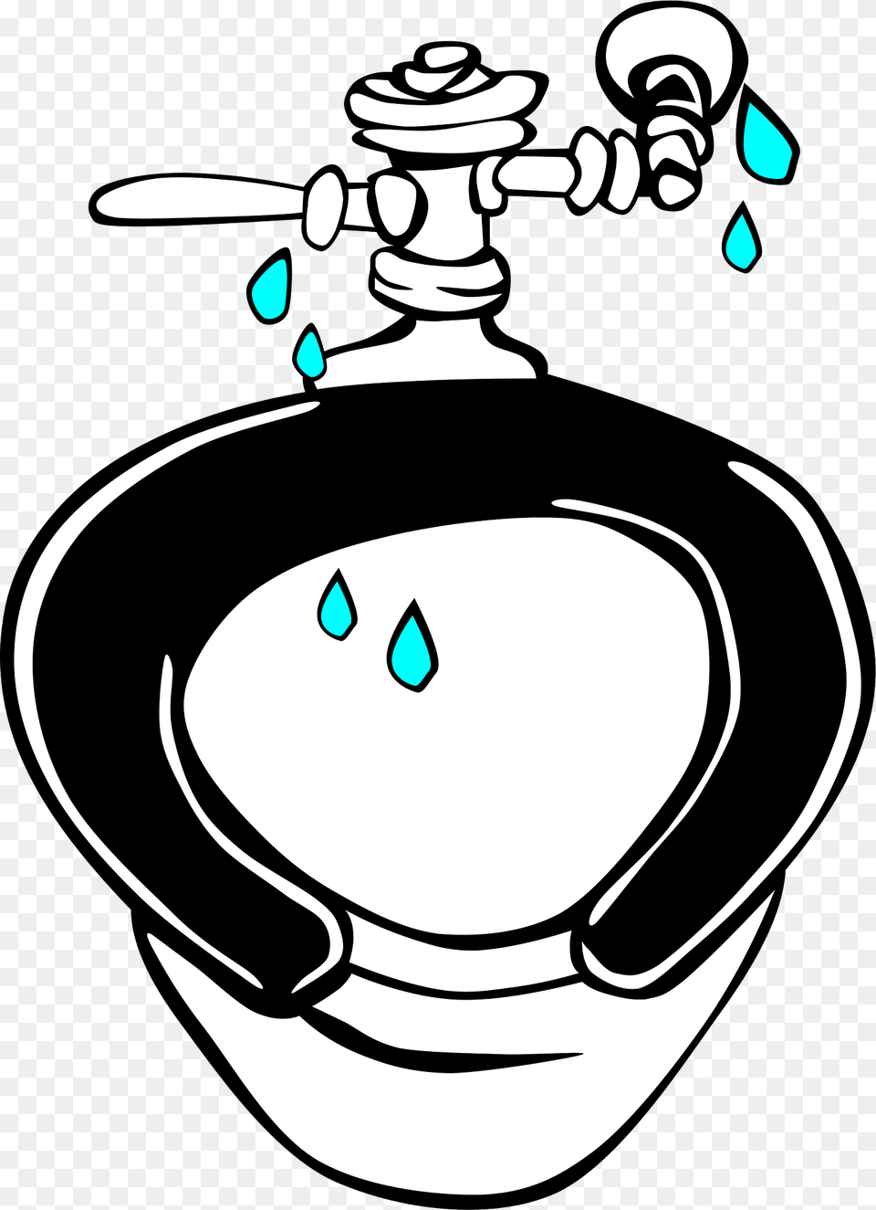 Leak Clipart, Person, Water, Sink, Sink Faucet Free Transparent Png